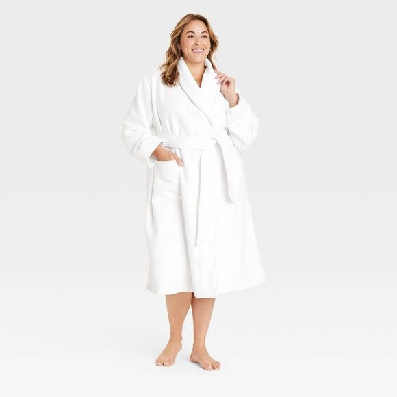 Auden Other - Women's Terry Robe - Auden White XS/S